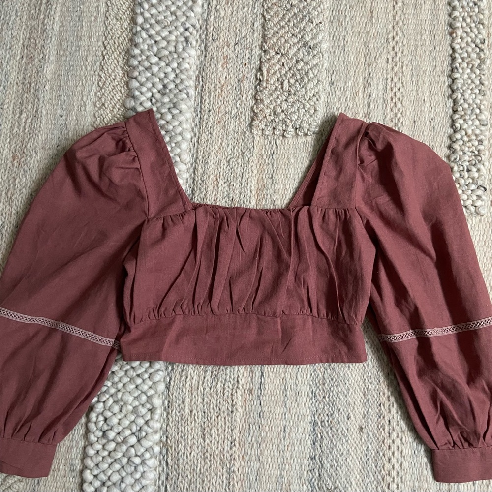 rose pink crop top